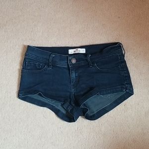 Hollister Dark Blue Denim Short Shorts